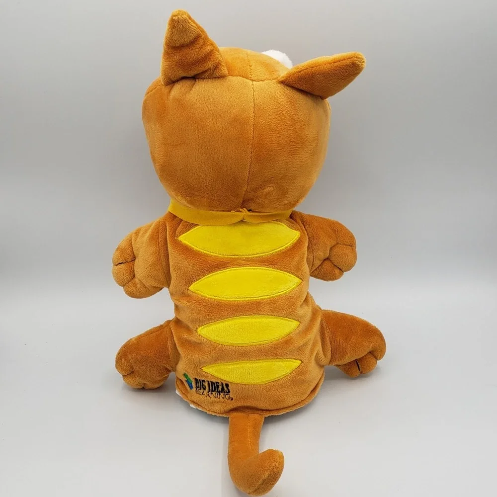 Hand Puppet Descartes Big Ideas‎ Orange Cat Hand Puppet Plush Learning Toy
